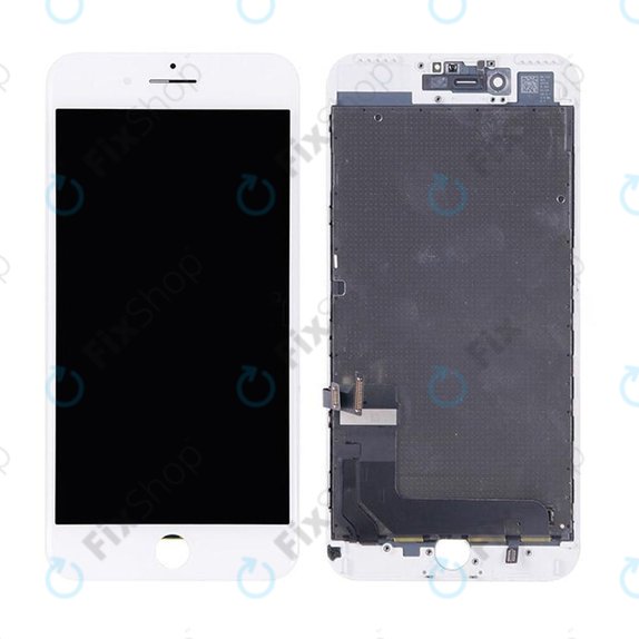 Kijelző iPhone 7 Plus, White, Érintőüveg kerettel