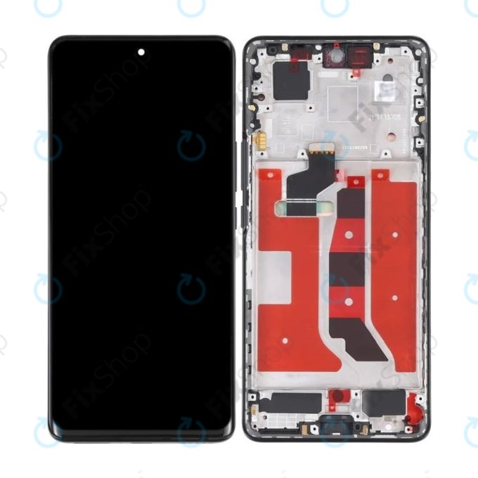 Honor 50 - LCD Kijelző + Érintőüveg + Keret (Midnight Black) OLED