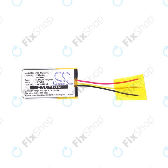 Akkumulátor Bose QC20, 240mAh, Li-Pol, 3.7V, PR-452035, HQ