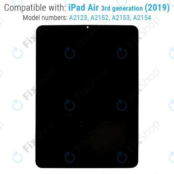 LCD Kijelző iPad Air (4th Gen 2020), Érintőüveg keret nélkül, Refurbished