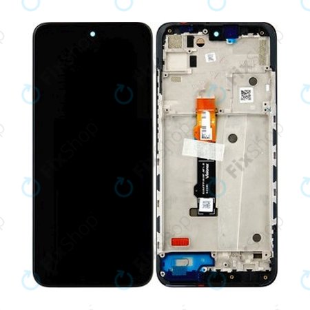 Motorola Moto G71 XT2169 - LCD Kijelző + Érintőüveg + Keret (Iron Black) TFT
