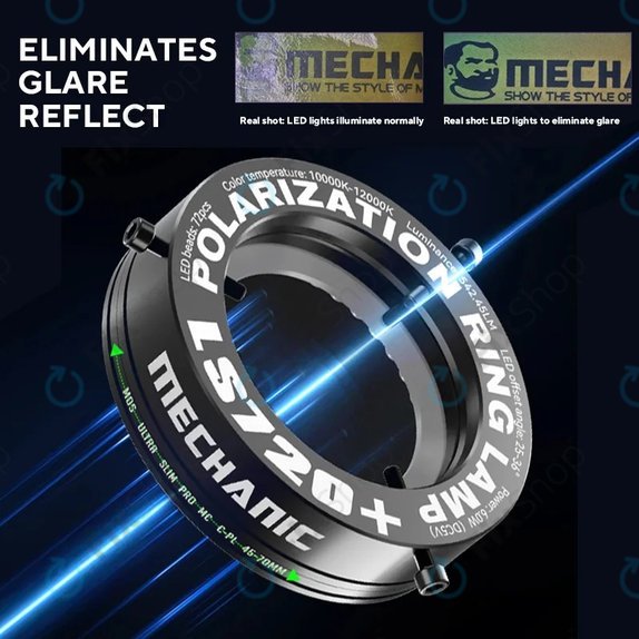 Mechanic LS720 Plus - Polarizált LED mikroszkópos gyűrűs fény