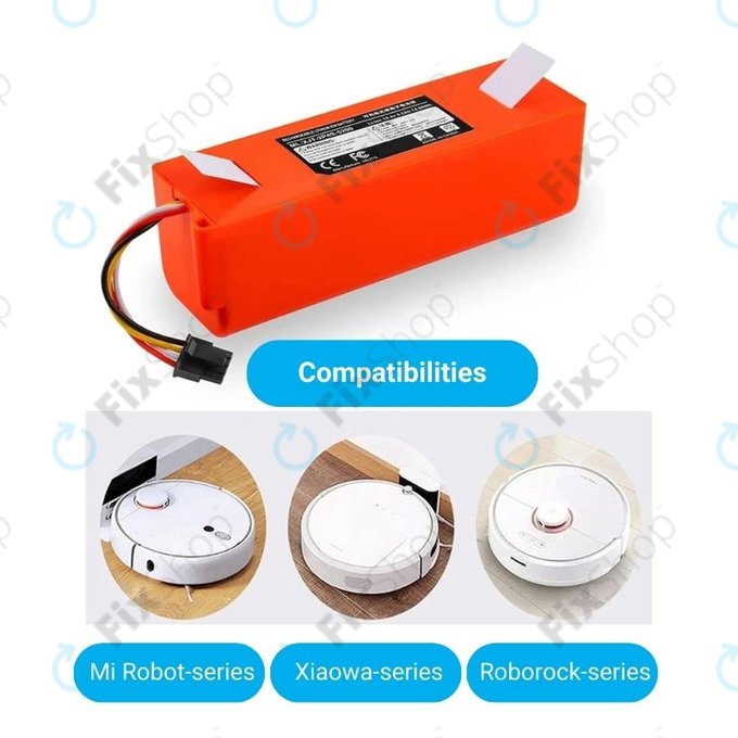 Xiaomi Roborock-series, Mi Robot Vacuum Mop 1S, Xiaowa-series - Akkumulátor BRR-2P4S-5200 Li-Ion 5200mAh