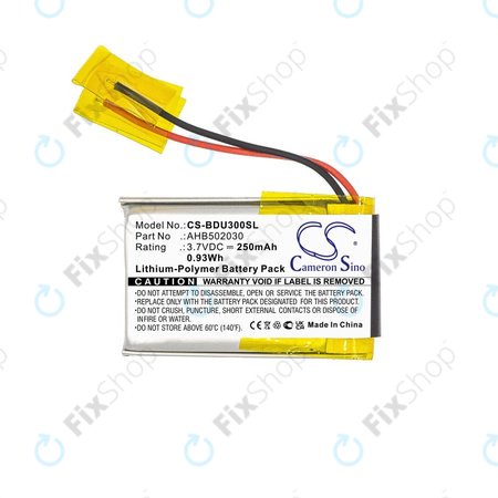 Akkumulátor Bosch Bdu3xx, Bosch Intuvia Display, 250mAh, Li-Pol, 3.7V, 502030, HQ