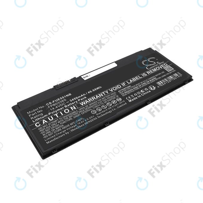 Akkumulátor Fujitsu Lifebook E4411, E448, E458, 3450mAh, Li-Pol, 14.4V, FPB0338S, HQ