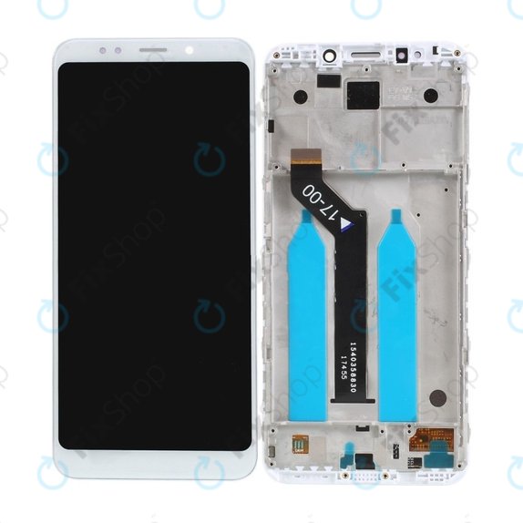 Xiaomi Redmi 5 Plus (Redmi Note 5) - LCD Kijelző + Érintőüveg + Keret (White) TFT