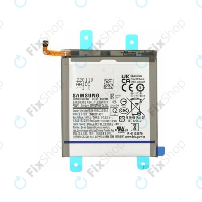Samsung Galaxy S22 S901B - Akkumulátor EB-BS901ABY 3700mAh - GH82-27494A Genuine Service Pack