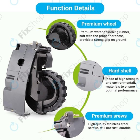 iRobot Roomba 500, 600, 700, 800, 900-series - Kerék Motorral (Bal)