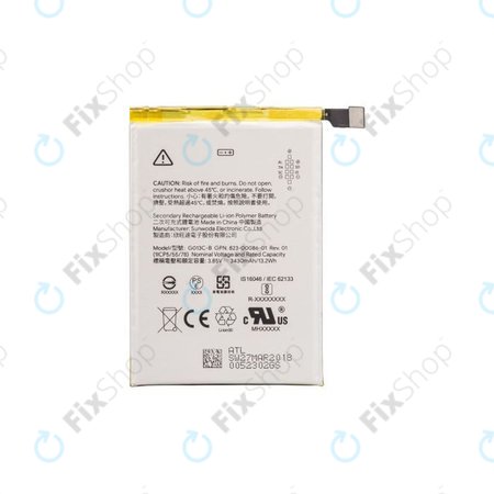 Google Pixel 3 XL - Akkumulátor G013C-B 3430mAh - G823-00114-01 Genuine Service Pack
