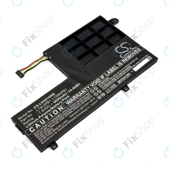 Akkumulátor Lenovo Yoga 510 14, Yoga 510 15, 4600mAh, Li-Pol, 7.6V, L15L2PB1, HQ