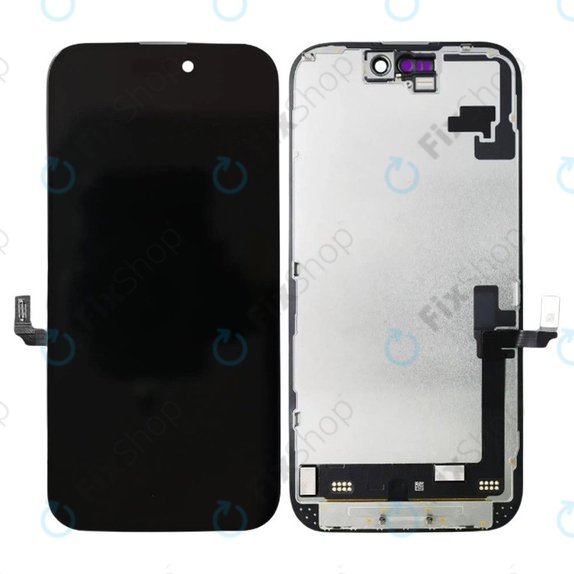 Kijelző Soft OLED iPhone 16, Érintőüveg kerettel, FixPremium
