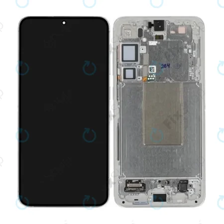 Samsung Galaxy S24 Plus S926B - LCD Kijelző + Érintőüveg + Keret (Marble Grey) - GH82-33410B Genuine Service Pack