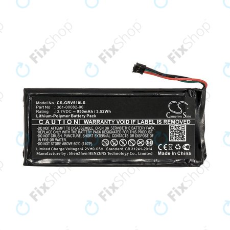 Akkumulátor Garmin Varia TL, RTL510, Varia RTL501, 950mAh, Li-Pol, 3.7V, 361-00082-00, HQ