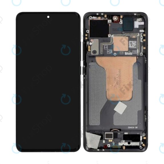 Xiaomi 12 2201123G 2201123C - LCD Kijelző + Érintőüveg + Keret (Black) OLED