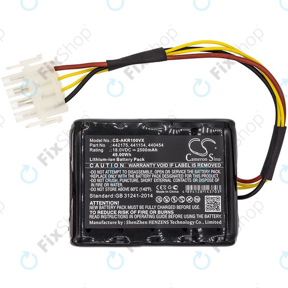 Akkumulátor Al-Ko Robolinho 100, Al-Ko Robolinho 110, 2500mAh, Li-Ion, 18V, 440454, HQ