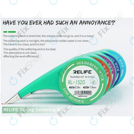Relife RL-1520 - Powerful Soldering Wick (1,5 mm)