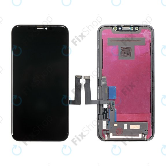 Kijelző In-Cell iPhone XR, Érintőüveg kerettel, FixPremium