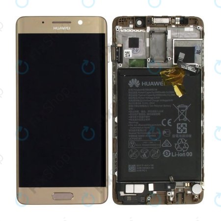 Huawei Mate 9 Pro - LCD Kijelző + Érintőüveg + Keret + Akkumulátor (Haze Gold) - 02351CQV