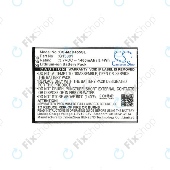 Akkumulátor Navon Mizu D455, 1460mAh, Li-Ion, 3.7V, G13001, HQ