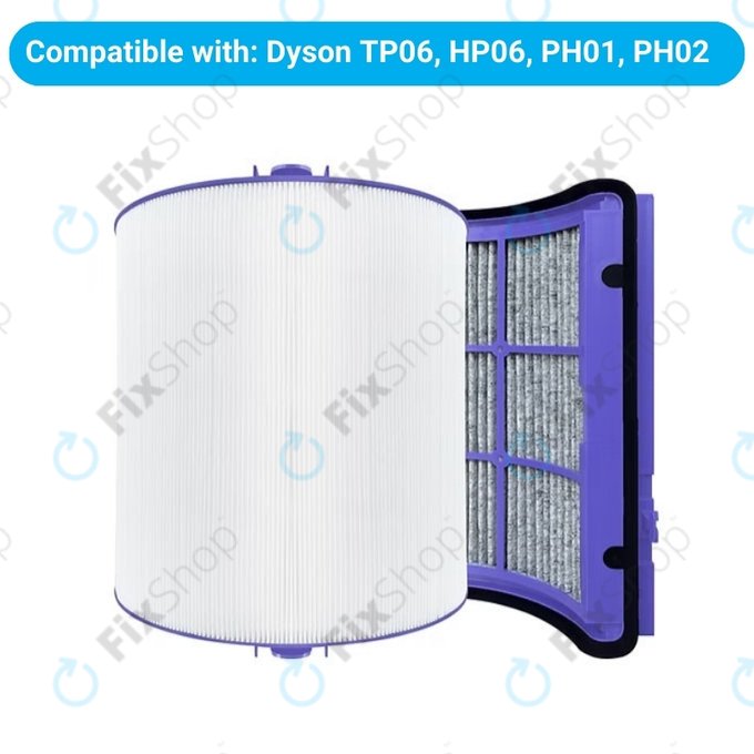 Dyson Purifier-series, Purifier humidifier-series, Hot and Cool Series 360° - HEPA szűrő (Aktív szén)