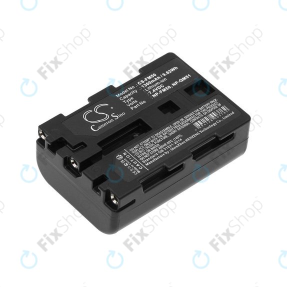 Akkumulátor Sony CCD-TR108, Cyber-shot DSC-S50, 1300mAh, Li-Ion, 7.4V, NP-QM51, HQ