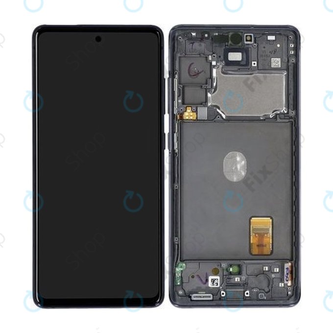 Samsung Galaxy S20 FE 5G G781B - LCD Kijelző + Érintőüveg + Keret (Cloud Navy) - GH82-24214A, GH82-24215A, GH82-29056A, GH82-31320A Genuine Service Pack