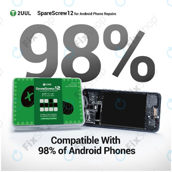 Phillips csavar készlet Android szervizhez, 2UUL SC12, 1200db/csomag