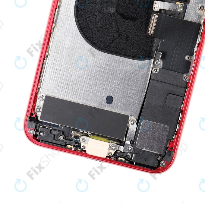 Apple iPhone 8 Plus - Hátsó Ház Apró Alkatrészekkel (Red)