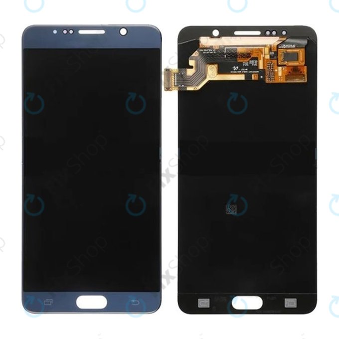 Samsung Galaxy Note 5 N920F - LCD Kijelző + Érintőüveg (Blue) OLED