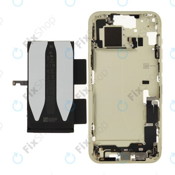 Középső keret akkumulátorral | iPhone 15 Plus | Yellow | ZD076-00676 | Genuine Apple