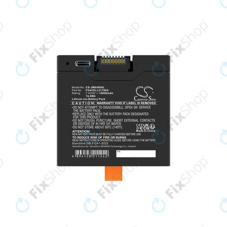 Akkumulátor JBL Partybox Club 320, Partybox Stage 320, Xtreme 4, 10000mAh, Li-Ion, 7.4V, FG4CELL21700G, HQ