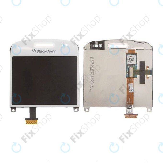 Blackberry Bold Touch 9900 - LCD Kijelző + Érintőüveg + Keret Verzia 002 (White) TFT