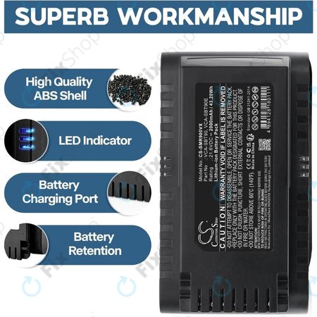 Samsung Jet 75, 75 Multi, 75 Premium, VS70, 90, VS9000 - Akkumulátor VCA-SBT90, VCA-SBT90E, DJ96-00221A Li-Ion 21.6V 2000mAh HQ