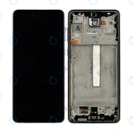 Samsung Galaxy A73 A736 - LCD Kijelző + Érintőüveg + Keret (Black) OLED