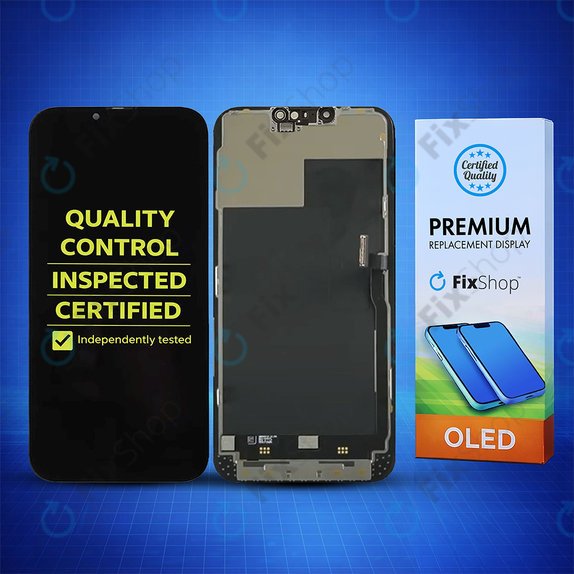 Kijelző Hard OLED iPhone 13 Pro Max, Érintőüveg kerettel, FixPremium