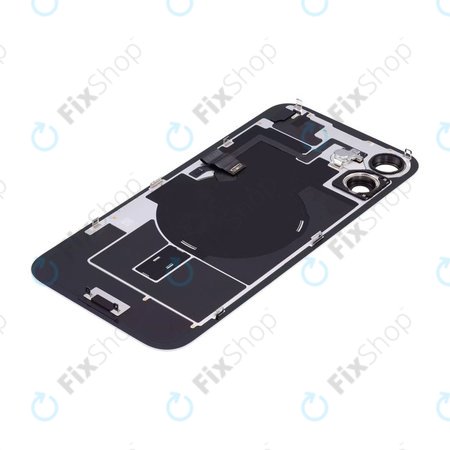 Apple iPhone 16 Plus - Hátsó üveg + Kamera lencse + Fémlemez + Magsafe mágnes (White)