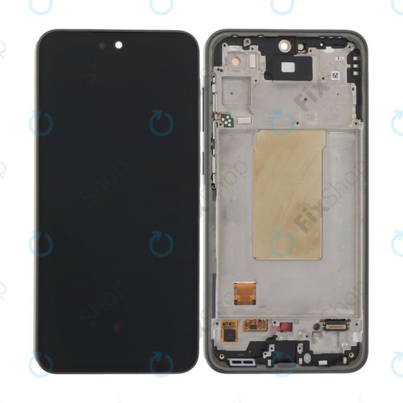Samsung Galaxy A36 A366E - LCD Kijelző + Érintőüveg + Keret (Awesome Black) TFT