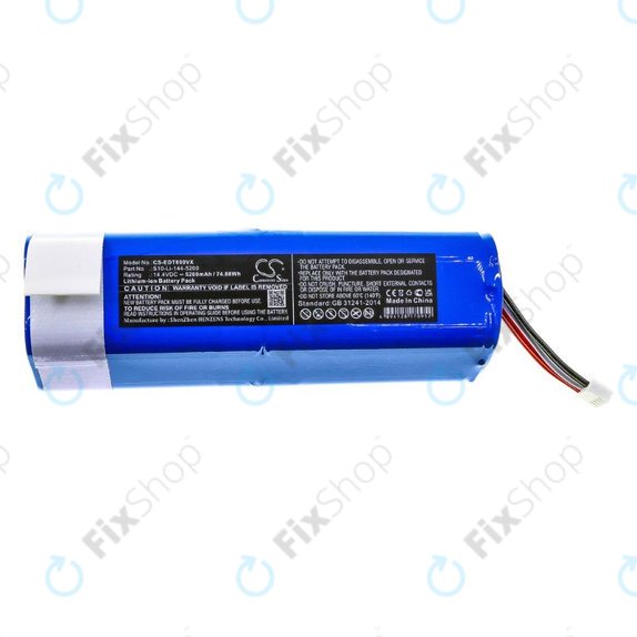 Ecovacs Deebot Ozmo-series, T-series, N-series, Yeedi Vac 2 Pros - Akkumulátor S10-Li-144-5200 Li-Ion 14.4V 5200mAh HQ