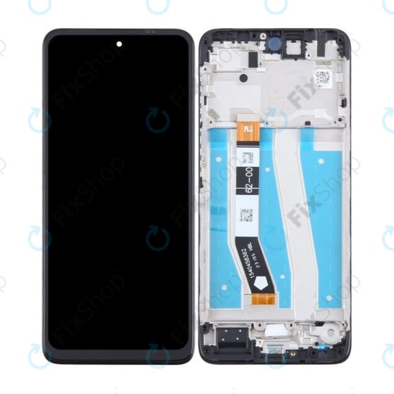 Motorola Moto G14 - LCD Kijelző + Érintőüveg + Keret (Steel Gray) TFT