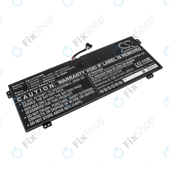 Töltő Lenovo Yoga 720-13, 730-13, 6000mAh, Li-Pol, 7.68V, L16L4PB1, HQ
