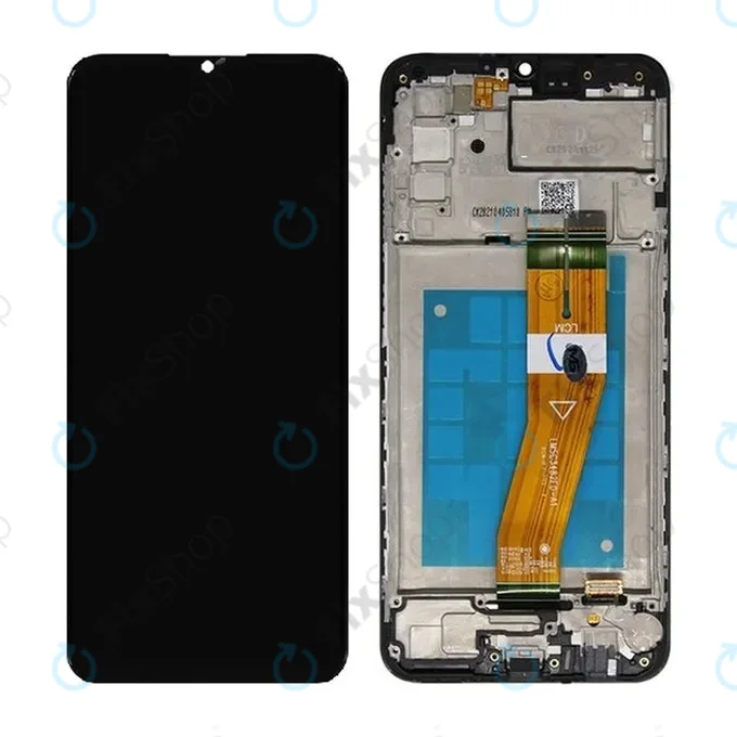 Samsung Galaxy A02s A026F - LCD Kijelző + Érintőüveg + Keret TFT
