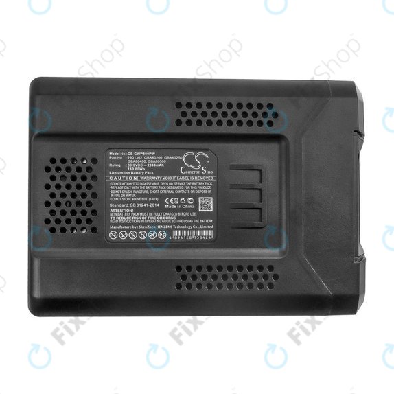 Akkumulátor Greenworks Pro 80V, Cramer 82V, Stiga Combi, Stiga Multiclip, 2000mAh, Li-Ion, 80V, 2901302, HQ