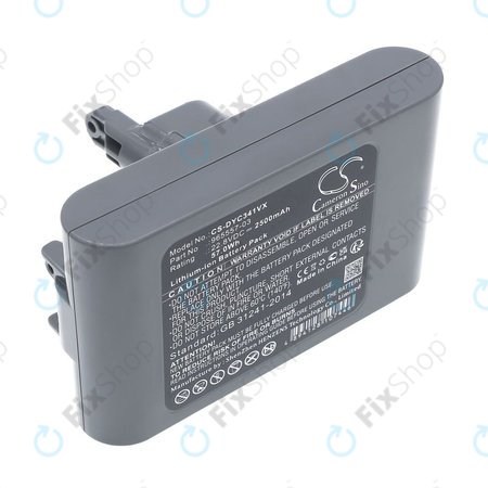 Akkumulátor Dyson DC31, DC34, DC35, DC44, DC56, 2500mAh, Li-Ion, 22.8V, 965557-03, HQ