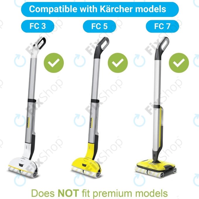 Kärcher FC 3, FC 5, FC 7 - Görgőkészlet Minden Felület Típushoz (Sárga)