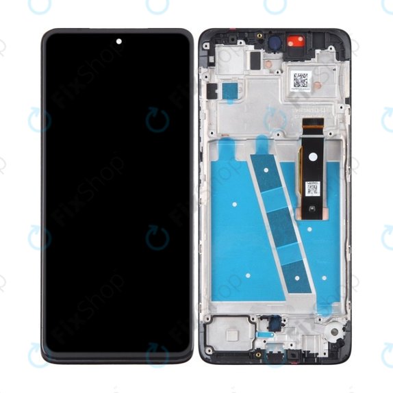 Motorola Moto G72 XT2255 - LCD Kijelző + Érintőüveg + Keret (Meteorite Gray) OLED