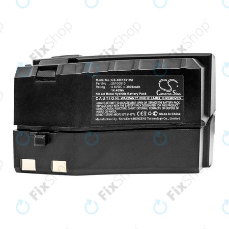 Kärcher KC55 - Akkumulátor 6.654-118.0, 28100010 Ni-MH 4.8V 3000mAh HQ