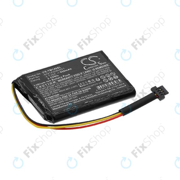 Akkumulátor TomTom One 140, Go 500, 950mAh, Li-ion, 3.7V, P2, HQ