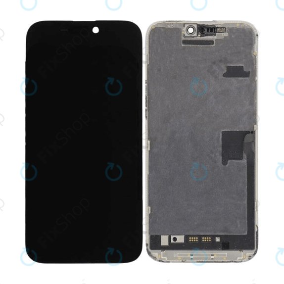 Kijelző In-Cell FHD iPhone 16 Pro Max, Érintőüveg kerettel, FixPremium