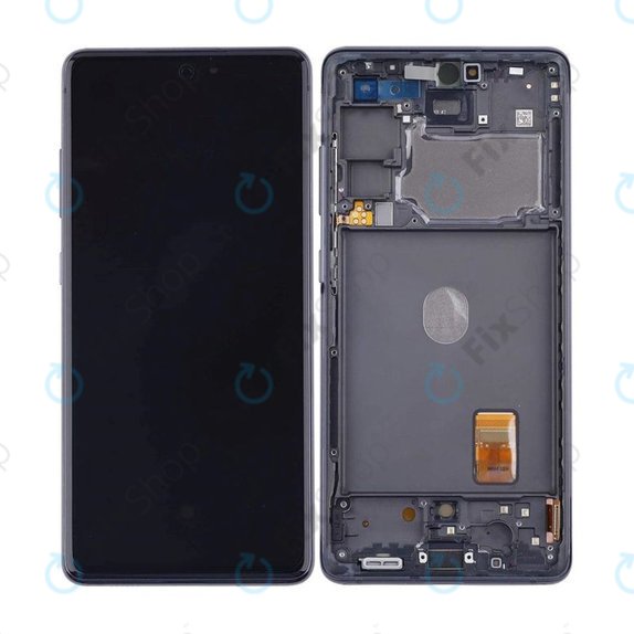 Samsung Galaxy S20 FE G780F - LCD Kijelző + Érintőüveg + Keret (Black) TFT