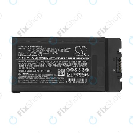 Akkumulátor Panasonic CF-54, 4200mAh, Li-Ion, 11.1V, CF-VZSU0GJS, HQ